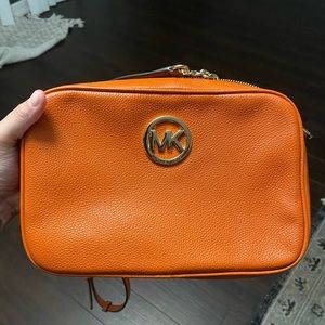 Michael Kors small crossbody poppy leather purse